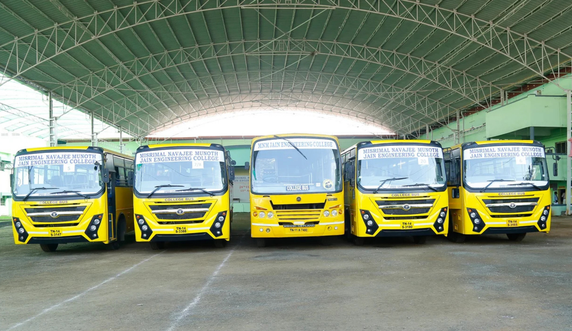 College transport buses